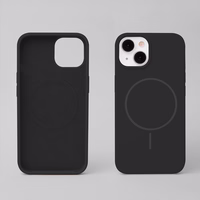 Silikona Thin Mag maciņš for iPhone 16 Pro Max 6,9" melns