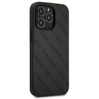 Karl Lagerfeld Perforēts viedtālruņa apvalks iPhone 13 Pro Max 6.7" - melns