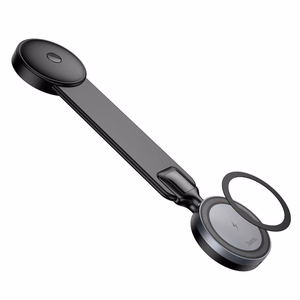 Беспроводной автомобильный держатель для телефона совместимый с Magsafe Hoco 15W на панель HW29 чёрный