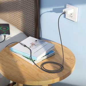 Adapteris OTG USB C uz USB C Hoco 3A 1,2 m U107 melns