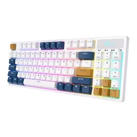 Royal Kludge RK89 RGB bezvadu mehāniskā tastatūra, Lemon slēdzis (balta) (QWERTY)