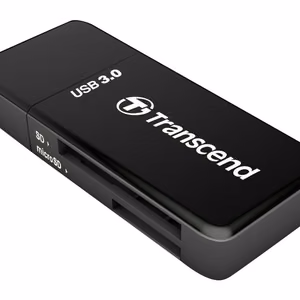Transcend USB 3.0 atmiņas karšu lasītājs melns TS-RDF5K