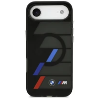 BMW M IML metāla pogas trīskrāsu līnijas magnētiskais viedtālruņa apvalks iPhone Air - melns