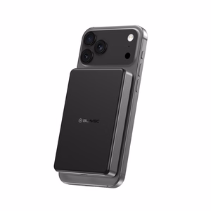 Blavec Power Bank 10000mAh BJ-05 Ultra Fast 16mm - Type C - Qi2.2 25W + PD 45W magnetic induction Magsafe 2 in 1 (PBBJ05-QI22MC10B) black aluminum (damaged packaging)