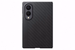 Samsung Galaxy Z Fold8 aramīda šķiedras magnētiskais vāciņš ar 2 pretatspīduma plēvēm, melns