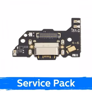 Uzlādes ports saderīgs ar Xiaomi Mi 11 Lite / Mi 11 Lite 5G / Mi 11 Lite 5G NE ar elastīgo kabeli / Plata (Service Pack)