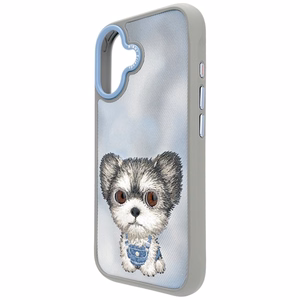 Nimmy Big Eyed Pet 2.0 suņa viedtālruņa apvalks iPhone 17 - pelēks