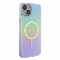 Guess GUHMP15MHITSQ iPhone 15 Plus 6.7" tirkīza/tirkīza cietais apvalks IML Iridescent MagSafe