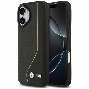 BMW M Carbon Line & Logo MagSafe Maciņš for iPhone 17 - dzeltens