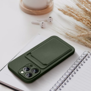CARD viedtālruņa apvalks IPHONE 15 Pro zaļš