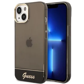 Guess GUHCP14MHGCOK iPhone 14 Plus 6.7 "melns/melns cietais apvalks Translucent