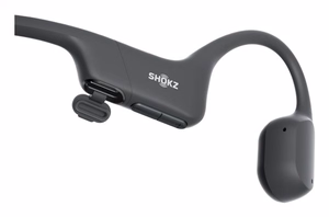 SHOKZ OpenRun austiņu komplekts bezvadu kakla lencis sportam Bluetooth melns