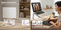 Ventilated Ultra-Slim Aluminum Laptop Statīvs