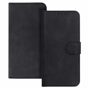 COMMON universāls grāmatas tipa viedtālruņa apvalks (IZMĒRS M) Samsung S21/S10/Note/Note 2/Note 3/Huawei P30 Lite/P9/P9 Lite/Sony Xperia Z3/Z4/Z5, melns