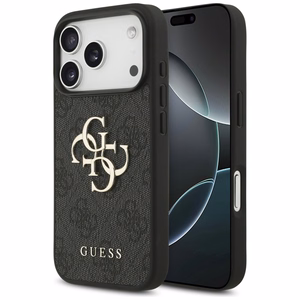 Guess 4G Big Logo Чехол для iPhone 17 Pro - чёрный