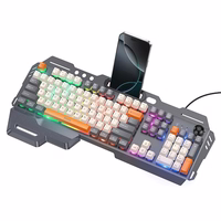 Wire tastatūra QWERTY Hoco Gaming DI98 melns