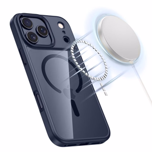 Tech-Protect MagMat MagSafe viedtālruņa apvalks iPhone 17 Pro - caurspīdīgs tumši zils