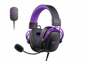 Havit H2002C+U - spēļu austiņas (melnas un violetas)