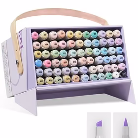 Divpusējie marķieru pildspalvas ARRTX Oros, 66 krāsas, pasteļtoņu toņi