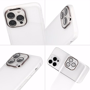Viedtālruņa apvalks Iphone 13 Pro - balts caurspīdīgs