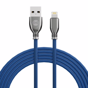 Forever Tornado kabelis USB - Lightning 1,0 m 3A tumši zils