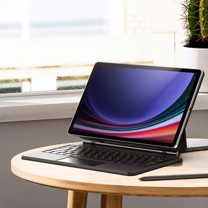 Dux Ducis tastatūras (MK sērijas) viedtālruņa apvalks ar Bluetooth tastatūru Samsung Galaxy Tab S9+ / S8+ / S7+ – melns