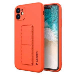 Wozinsky Kickstand Case silikona maciņš ar statīvu Xiaomi Redmi 10X 4G / Xiaomi Redmi Note 9 sarkans