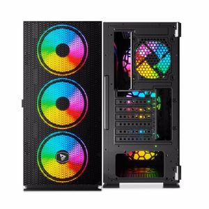 SAVIO Raptor X1 ARGB Glass/Mesh datora korpuss, melns