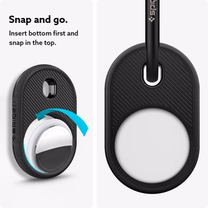 Spigen Vault apvalks Apple AirTag ierīcei – matēta melna