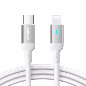 Joyroom Extraordinary Series A10 Lightning / USB-C PD 20W kabelis 1.2 m - balts