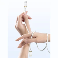 Dudao L25C USB-C - USB-C silikona kabelis 60W 1m - balts