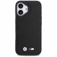 BMW M Quilted Logo MagSafe viedtālruņa apvalks iPhone 17 - melns