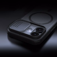Nillkin CamShield Pro MagSafe saderīgs apvalks iPhone 17 - caurspīdīgs melns