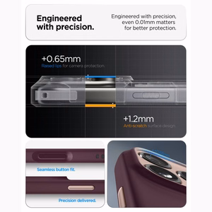 Spigen Nano Pop MagSafe  iPhone 18 Pro / 17 Pro vāciņš, tumšā ķiršu krāsā