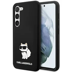 Karl Lagerfeld silikona Choupette viedtālruņa apvalks Samsung Galaxy S24 - melns