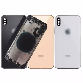 Aizmugurējais vāciņš Saderīgs ar iPhone Xs Max full housing / Melns / OEM