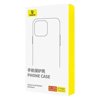 Viedtālruņa apvalks ar statīvu Baseus SkyRing 360° iP 15 + rūdītais stikls un tīrīšanas komplekts (melns)