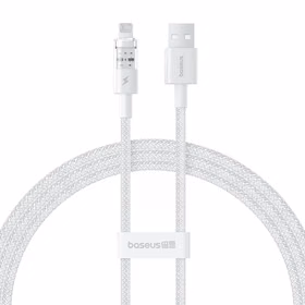 Baseus Gem USB to IP 2.4A fast charging cable 1 m balts