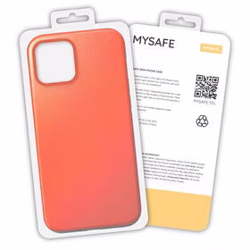 MYSAFE Maciņš SKIN IPHONE 12 / 12 PRO oranžs BOX