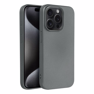METALLIC viedtālruņa apvalks IPHONE 15 Pro pelēks