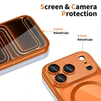 Tech-Protect MagFlex MagSafe maciņš iPhone 17 Pro caurspīdīgs oranžs