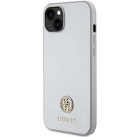 Guess GUHCP15MPS4DGPS iPhone 15 Plus 6.7" sudraba/sudraba cietais apvalks Strass Metāla Logotips