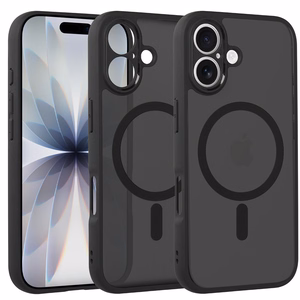 Pilnīgi matēts magnētiskais apvalks Iphone 17 melns