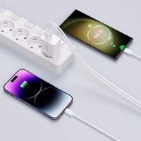 Tech-Protect NC30W USB-C PD 30W / USB-A QC 3.0 lādētājs - balts