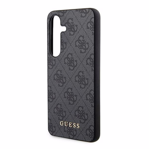 Чехол Guess 4G Metal Gold Logo для Samsung Galaxy S24 - чёрный