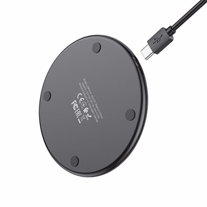 Bezvadu lādētājs Hoco 2A 15W ar gaismu CW6 PRO melns