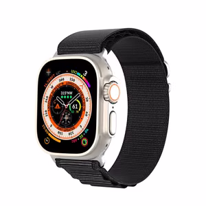 DUX DUCIS siksniņa GS neilona Apple Watch 42 / 44 / 45 / 49 mm melna