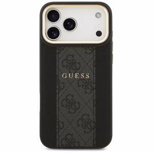 Guess чехол iPhone 17 Pro Max HC MAGSAFE PU W/ 4G PU STRIPE черный