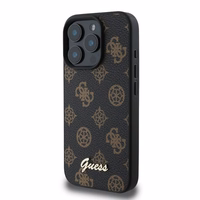 Guess Peony Script magnētiskais viedtālruņa apvalks iPhone 16 Pro - melns