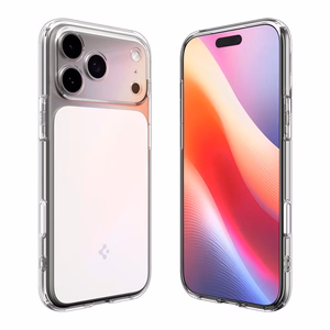 Spigen Ultra Hybrid "T" Magnētiskais viedtālruņa apvalks iPhone 17 Pro - Caurspīdīgs un balts
